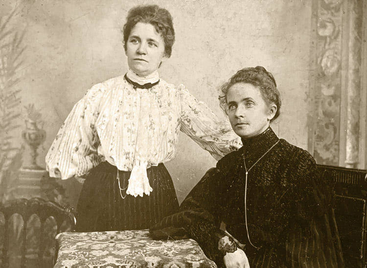 A late 19th-century portrait of two female Busch family members